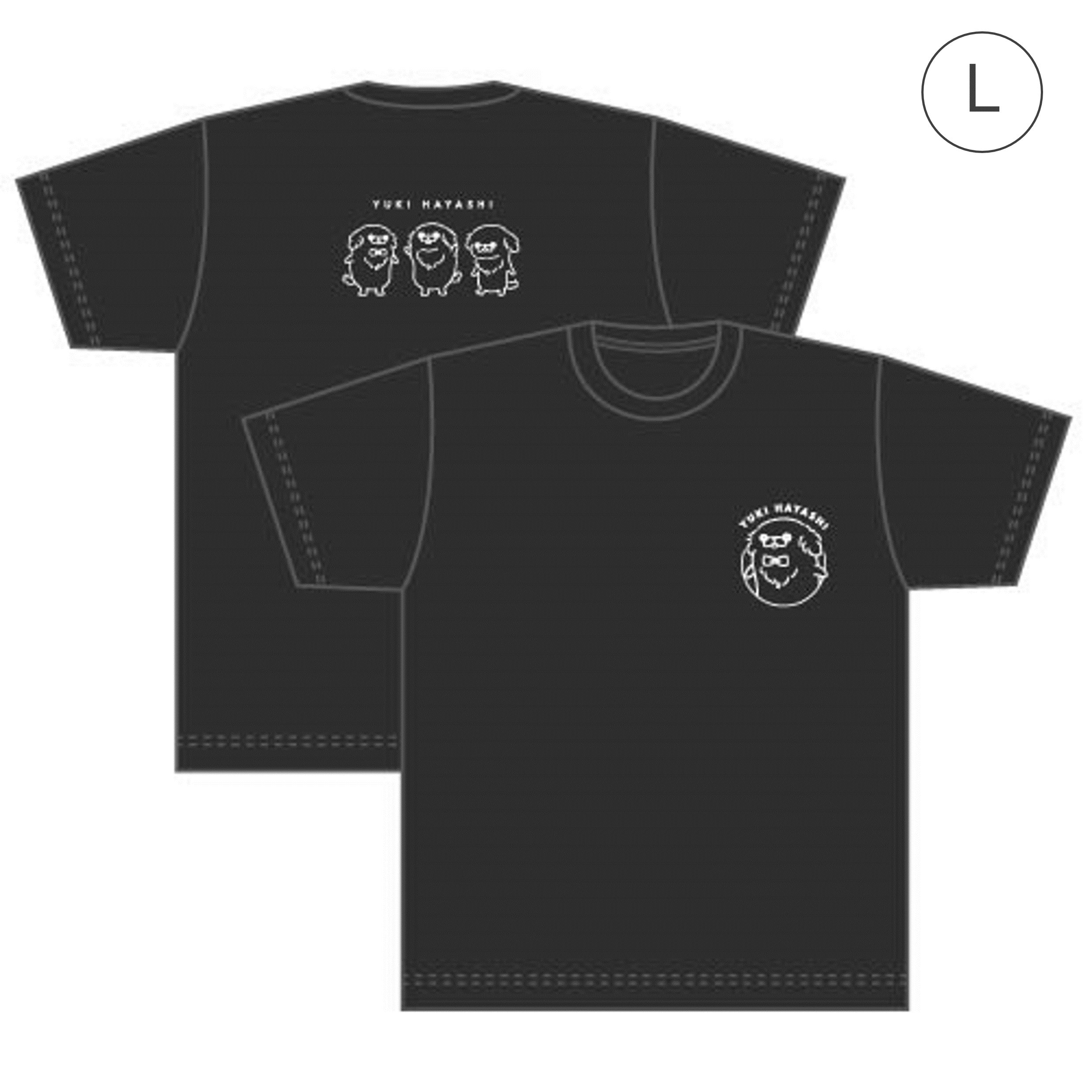 T-shirt (Black / Size L)