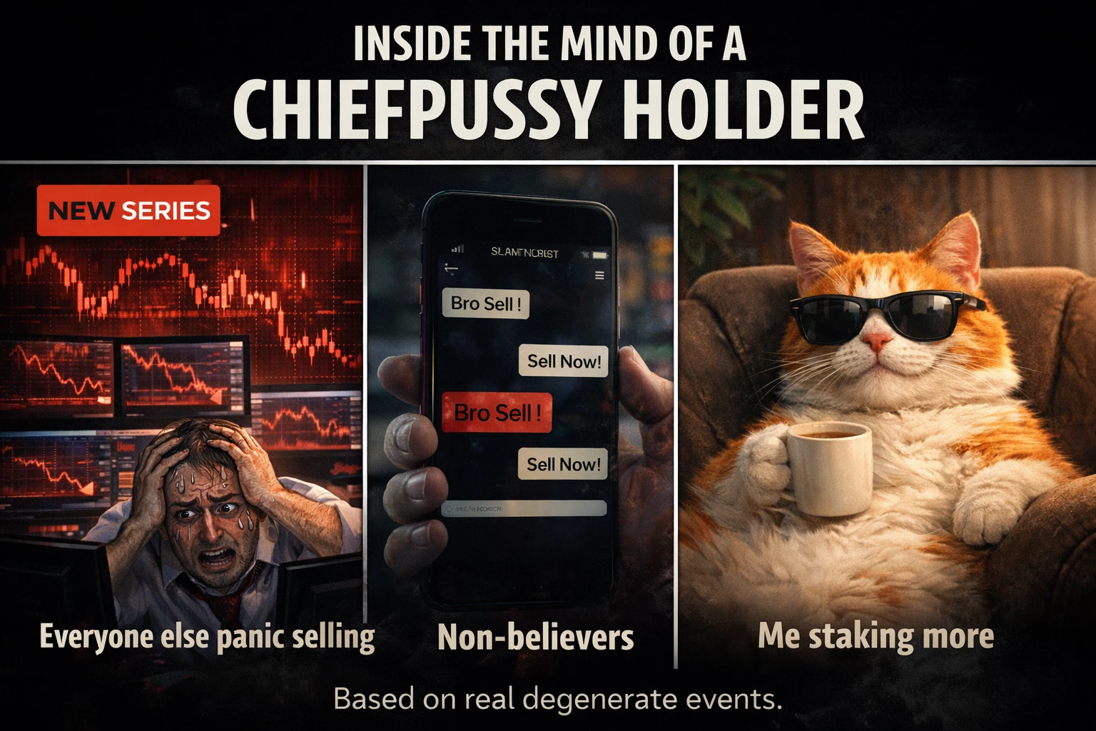 Chill, eat, stake, repeat